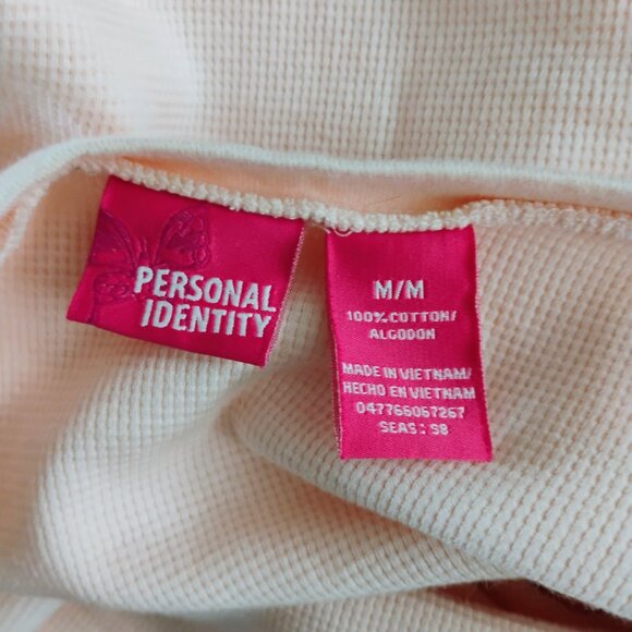 Pale Pink Long Sleeve Knitted V-Neck Top with Pocket - Picture 6 of 6